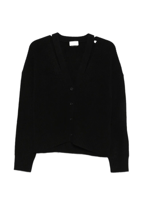 P.A.R.O.S.H. ribbed-knit cut-out cardigan - Black