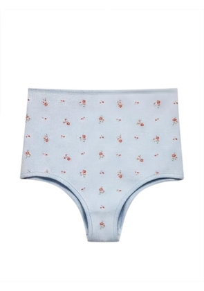 Prada floral-print briefs - Blue