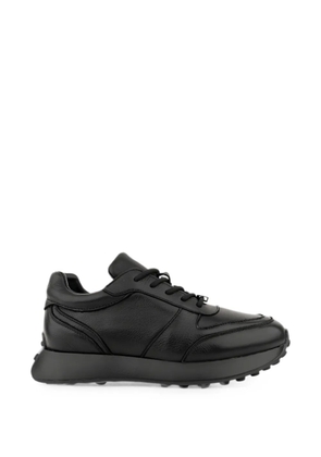 LINDA BAUMANN lace-up leather sneakers - Black