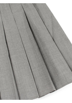 Prada Pre-Owned 2000s pleated wool midi skirt - Grey