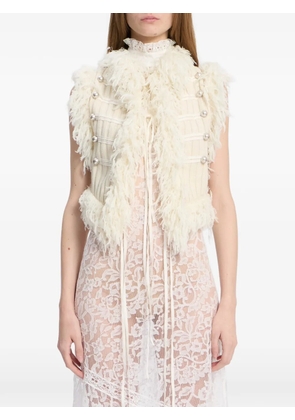 Ann Demeulemeester Odda Marsina waistcoat - White