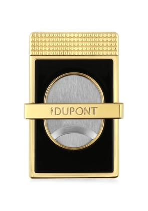 S.T. Dupont diamond-head engraved cigar cutter - Gold