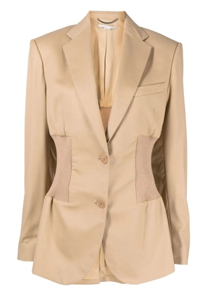 Stella McCartney banded single-breasted blazer - Brown