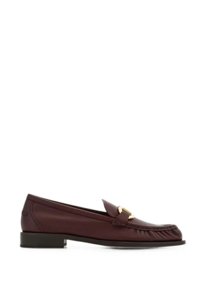 Ferragamo Gancini-plaque loafers - Brown