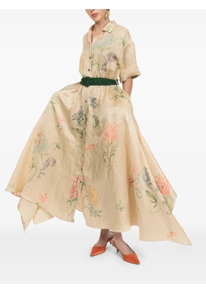 Rosie Assoulin Waiting for Godet maxi dress - Neutrals