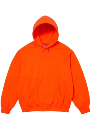 Supreme satin-appliqué hoodie - Orange