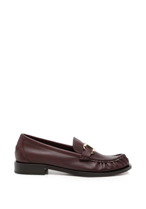 Ferragamo Gancini-plaque loafers - Red