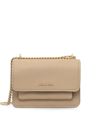 Michael Michael Kors grained leather shoulder bag - Neutrals