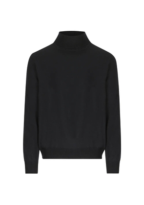 Tagliatore roll-neck ribbed-trim sweater - Black
