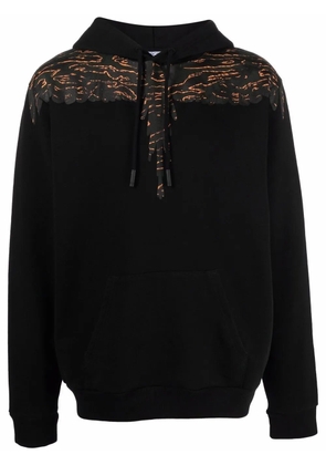 COUNTY OF MILAN Camouflage Wings print hoodie - Black