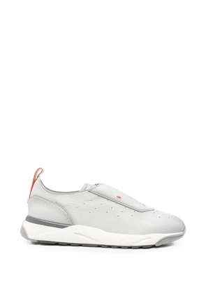 Santoni perforated sneakers - Grey