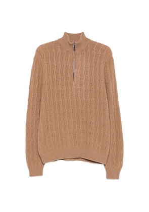 ETRO quarter-zip sweater - Brown