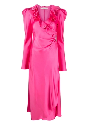 Philosophy Di Lorenzo Serafini ruffle-detail wrap midi dress - Pink