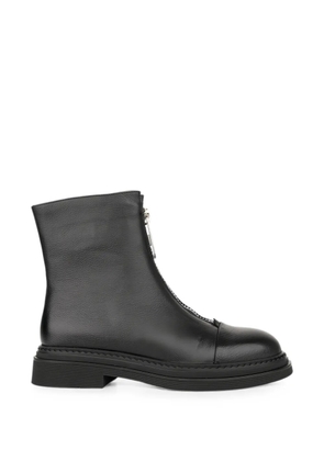 LINDA BAUMANN front-zip ankle boots - Black