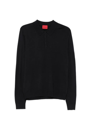 HUGO San Pippo button-fastening polo shirt - Blue