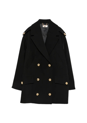 Elisabetta Franchi double-breasted coat - Black