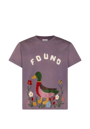 FOUND duck-patch T-shirt - Purple