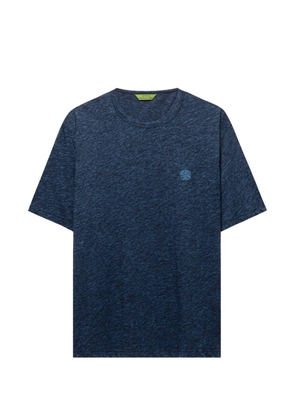 Shanghai Tang Shou logo-embroidered T-shirt - Blue