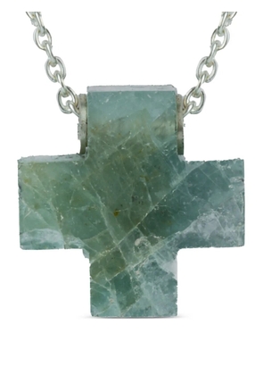 Parts of Four sterling silver mini Plus necklace