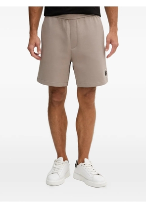 Armani Exchange logo-embroidered elasticated shorts - Neutrals
