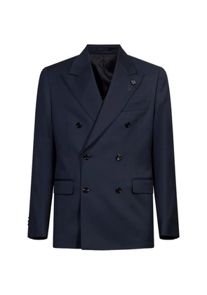 Lardini peaked-lapel double-breasted suit - Blue