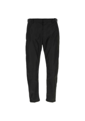 Prada logo-plaque trousers - Black