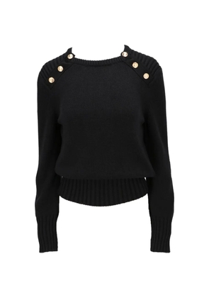Isaia button-embellished sweater - Black