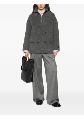 ERMANNO FIRENZE double-breasted zip-fastening jacket - Grey