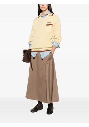 Miu Miu polo-collar sweater - Yellow