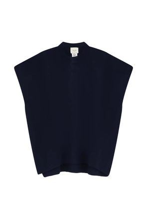 Alysi sleeveless boxy-fit sweater - Blue