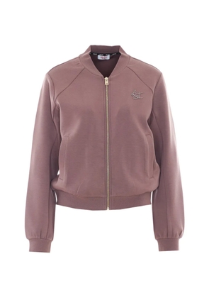 LIU JO sequin-embellished zip-up sweater - Pink