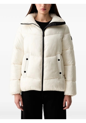 DKNY quilted high-neck jacket - White