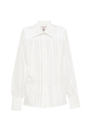 Semicouture striped tie-back shirt - White