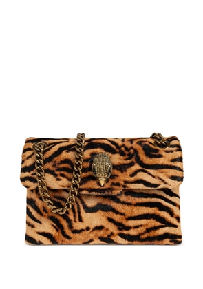 Kurt Geiger London Mini Kensington tiger-print shoulder bag - Orange