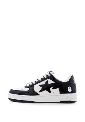 A BATHING APE® Bape Sta #1 M2 patent-leather sneakers - Black