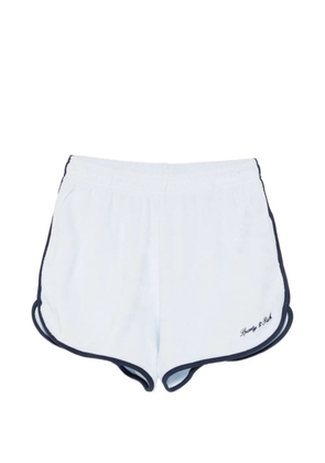 Sporty & Rich logo-embroidered track shorts - Blue