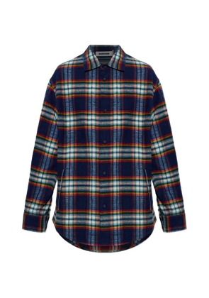 DARKPARK check-pattern cotton shirt - Blue