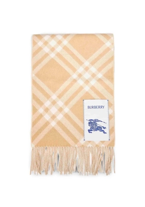Burberry Check cashmere scarf - Neutrals