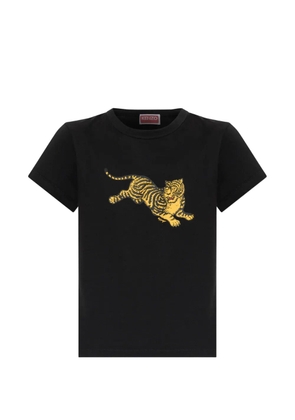 Kenzo tiger-print T-shirt - Black