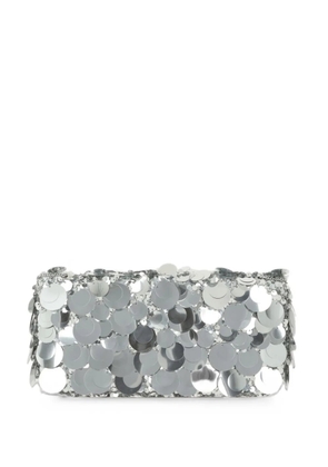 Rabanne Sparkle disc-detailed shoulder bag - Silver