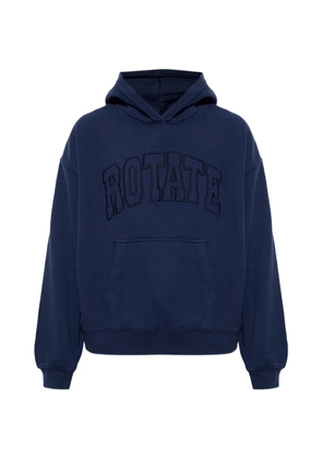 ROTATE BIRGER CHRISTENSEN logo-embroidered hoodie - Blue