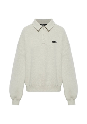 ROTATE BIRGER CHRISTENSEN logo-patch sweater - Grey