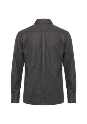 Xacus button-up chest-pocket shirt - Grey
