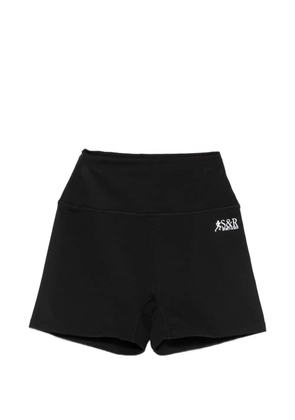 Sporty & Rich logo-print cycling shorts - Black