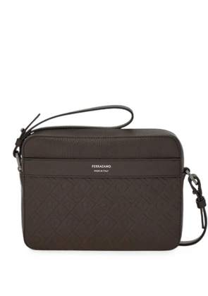 Ferragamo monogram shoulder bag - Brown