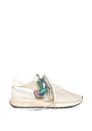 Autry Reelwind distressed-finish lace-up sneakers - Neutrals
