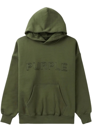 Purple Brand cotton hoodie - Green