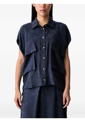 VICOLO flap-pocket shirt - Blue