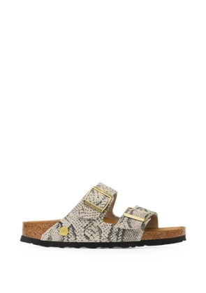Birkenstock Arizona snake-effect sandals - Neutrals