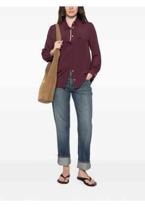 Marella Mllfestoso1 button-up chest-pocket shirt - Red